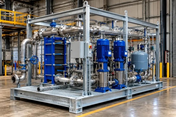 Hydrogen fuel cell SKids